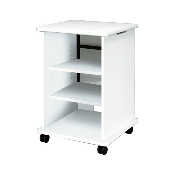 AVキャビネット/ノーマルキャビネット900タイプ/棚板/60φキャスター/ホワイト/扉なし
