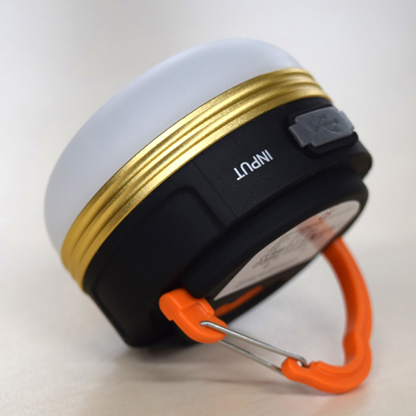 充電式LEDランタン バッテリー容量1800mAh/LED2個付