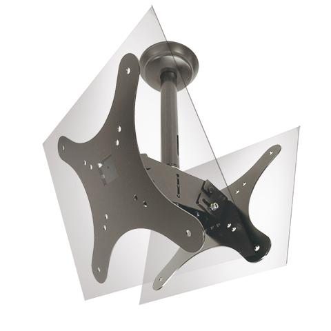 小型ディスプレイハンガー（両面ショートアタッチメント）/パイプDセット/ブラック