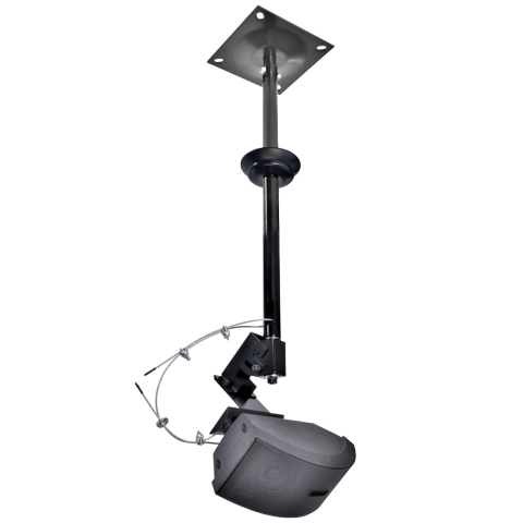 スピーカー天吊りハンガー/パイプGセット/ブラック