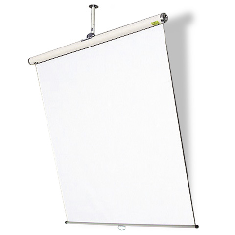 回転傾斜式スクリーン 天井スラブ設置タイプ/1：1汎用型