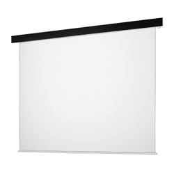 Pセレクション電動スクリーン 黒パネル/端子台/全白/80型WXGA