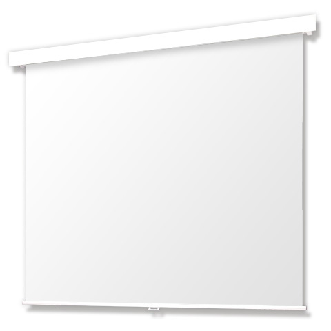 Pセレクション手動スクリーン 白パネル/マスクなし/150型WXGA