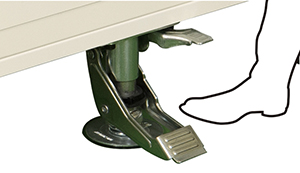 フットストッパー（ペダルロック）による固着