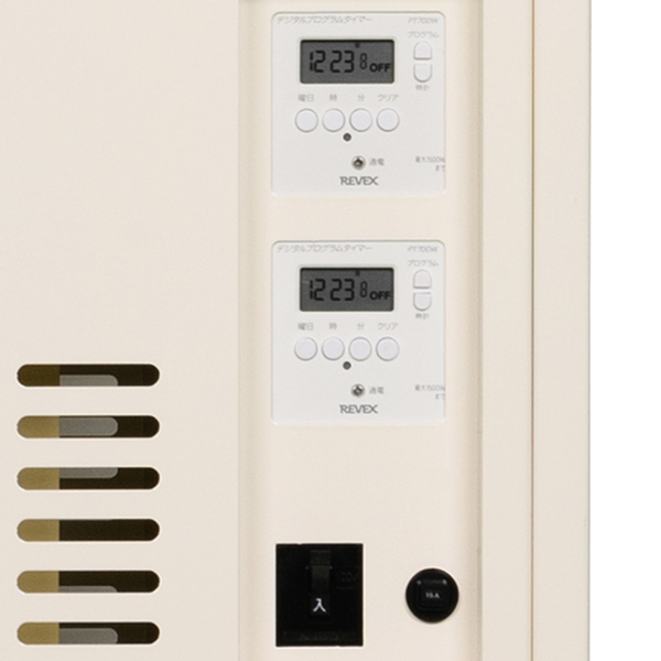 デジタルタイマー（輪番2回路）による輪番充電