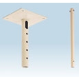 テレビハンガーパイプセット 550～700mm アイボリー