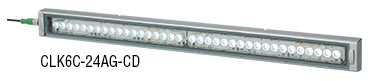 防水耐油型LED照明ワークライト 発光部600mm/M12コネクタ接続/アルミニウム/昼光色