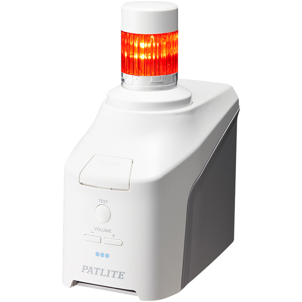 音声対応ネットワーク制御信号灯 直径40mm/1段/赤/ACアダプタ付属