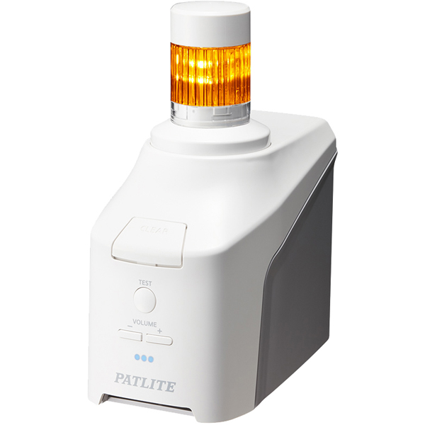 音声対応ネットワーク制御信号灯 直径40mm/1段/黄/ACアダプタ付属