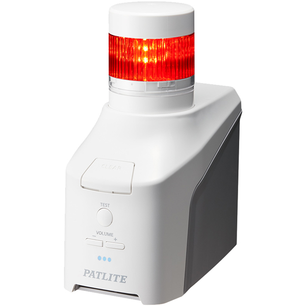 音声対応ネットワーク制御信号灯 直径60mm/1段/赤/デジタルIO搭載モデル/ACアダプタ付属