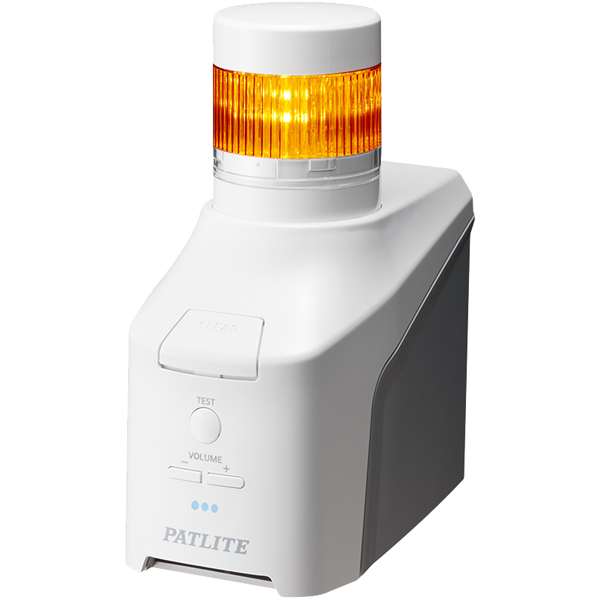 音声対応ネットワーク制御信号灯 直径60mm/1段/黄/ACアダプタ付属