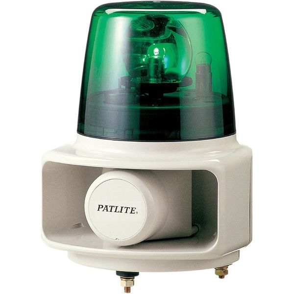 ホーンスピーカ一体型音声合成回転灯