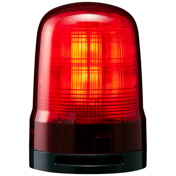 中型LED回転灯 赤 DC12～24V ブザー付き