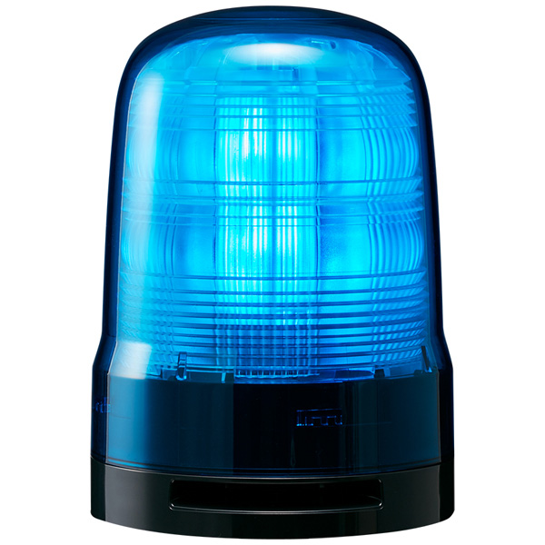 中型LED回転灯 青 AC100～240V ブザー付き