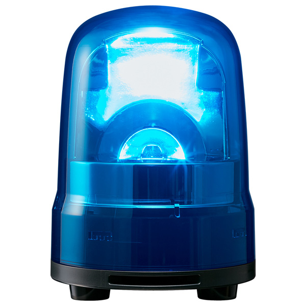 中型LED回転灯 青 AC100V ブザー付き