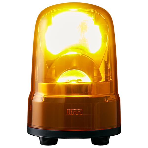 小型LED回転灯 黄 DC12～24V