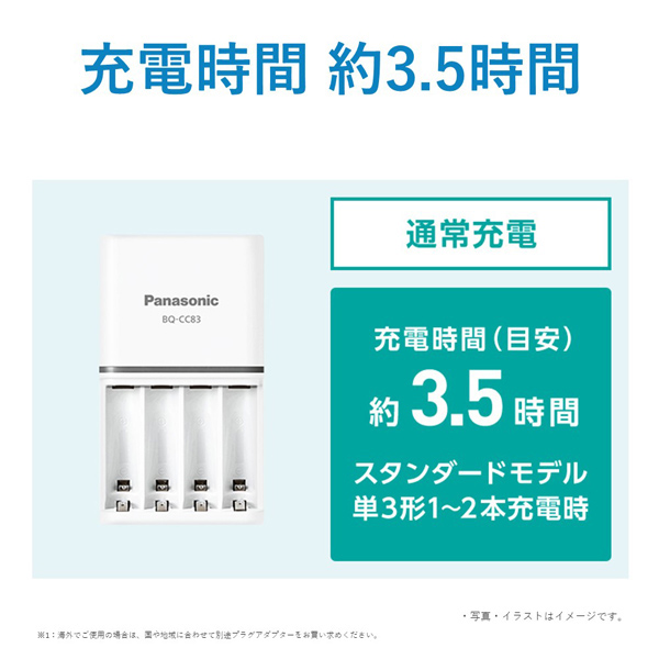 単3形単4形ニッケル水素電池専用ベーシック充電器