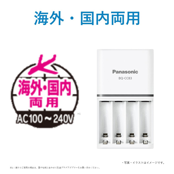 単3形単4形ニッケル水素電池専用ベーシック充電器