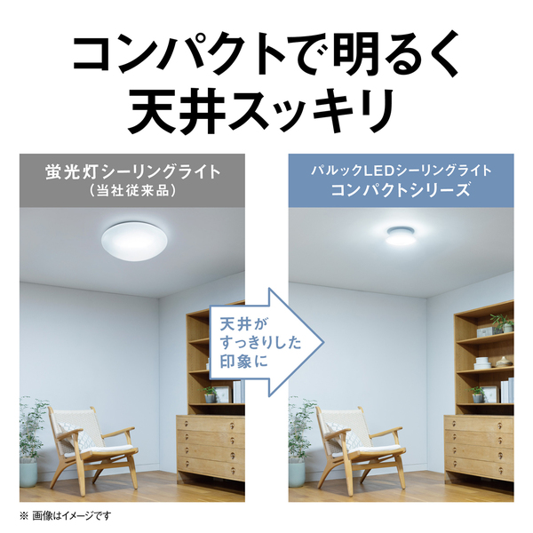 パルックLEDシーリングライト コンパクト リモコンなし
