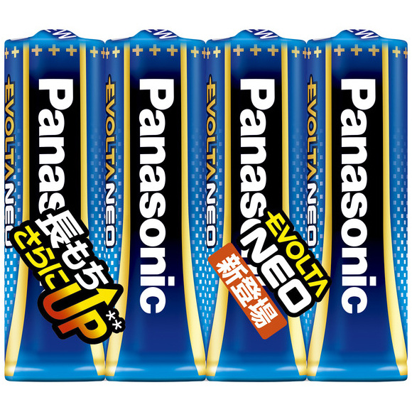 乾電池エボルタネオ 単3形 4本シュリンクパック