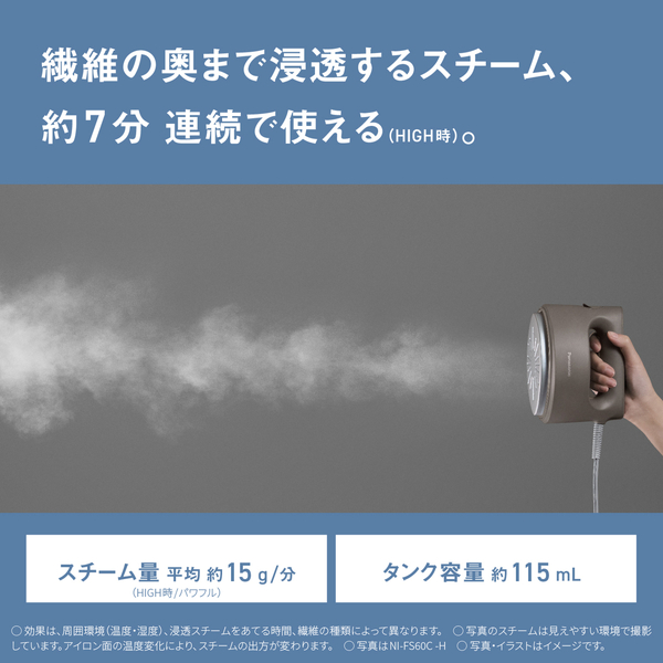 衣類スチーマー(モカグレージュ)