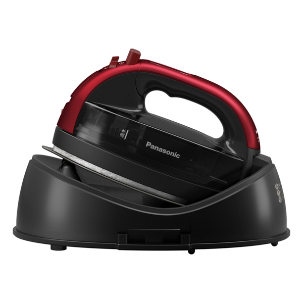 コードレススチームアイロン(レッド)