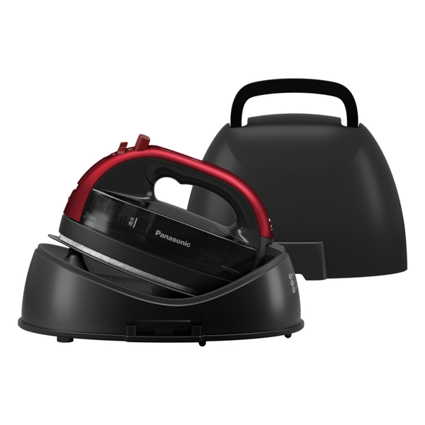 コードレススチームアイロン(レッド)