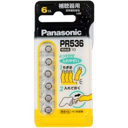 空気亜鉛電池 PR536 6個パック