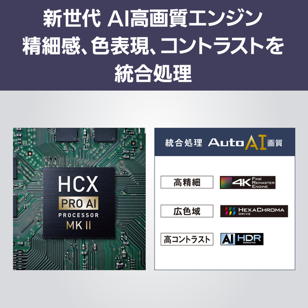 4K液晶テレビ 43V型