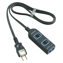 ザ・タップX（3コ口）（1m）（ブラック）