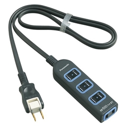 ザ・タップX（4コ口）（1m）（ブラック）