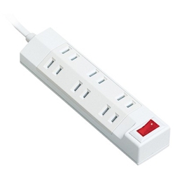 ザ・タップマルチシリーズ（6コ口）（2m）（ホワイト）