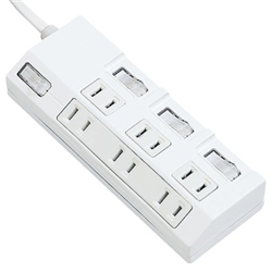 ザ・タップマルチシリーズ（6コ口）（2m）（ホワイト）