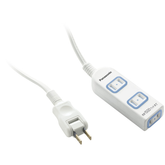 ザ・タップF ジャストフィット（3コ口）（スナップキャップ・30cmコード付）（タイプX）（ホワイト）