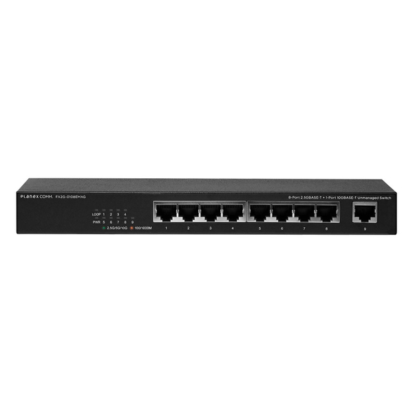 8ポート 2.5GBASE-T + 1ポート 10GBASE-T アンマネージドスイッチ