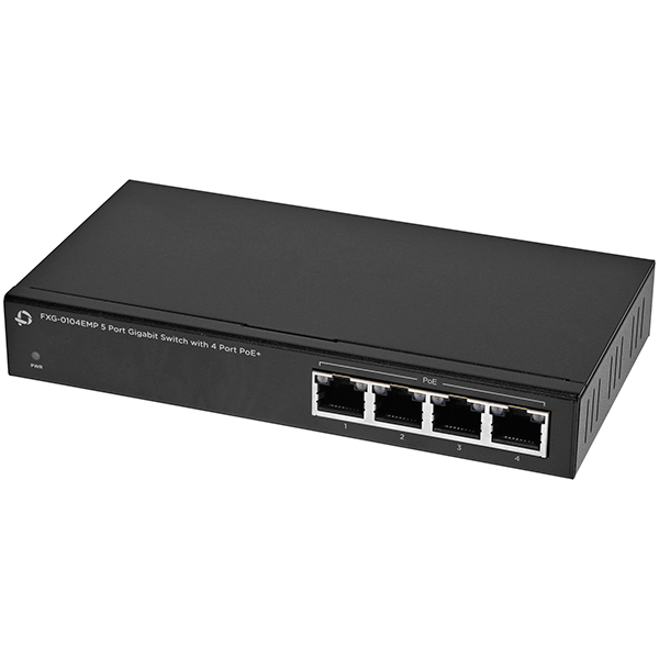 PoE対応 5ポート ギガビットスイッチングハブ 4ポートPoE給電対応 10/100/1000Mbps