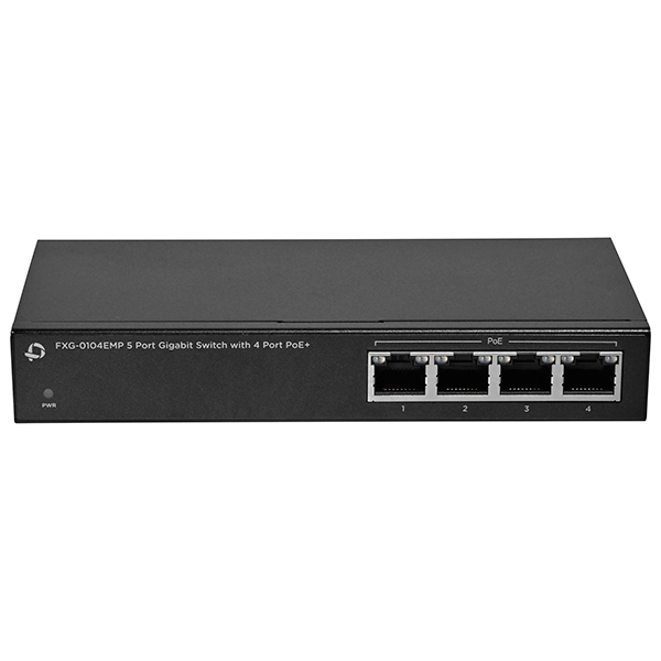 PoE対応 5ポート ギガビットスイッチングハブ 4ポートPoE給電対応 10/100/1000Mbps