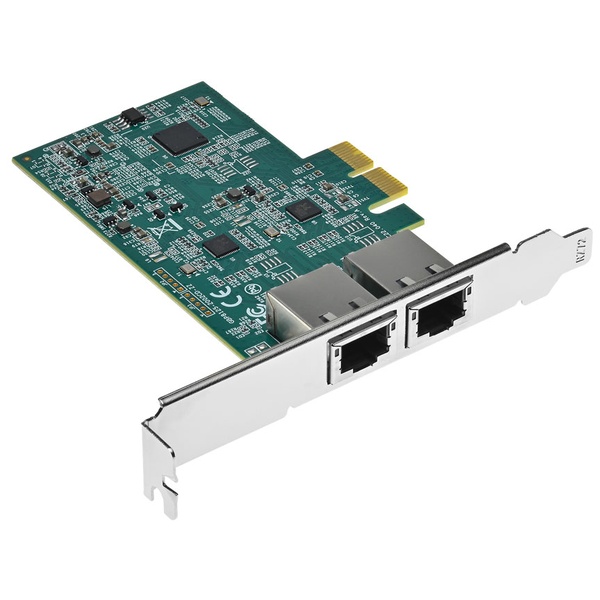 PCIeバス対応2.5GBASE-T 2ポート LANアダプター