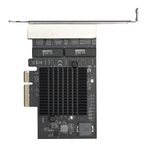 PCIeバス対応 2.5GBASE-T 4ポート LANアダプター
