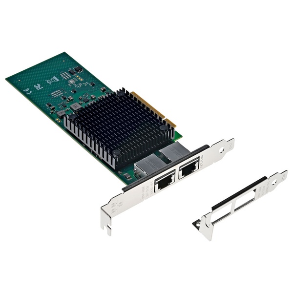 PCIeバス対応 10GBASE-T 2ポート LANアダプター