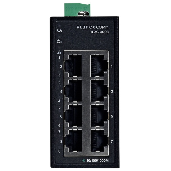 8ポート 1000BASE-T 産業用アンマネージドスイッチ