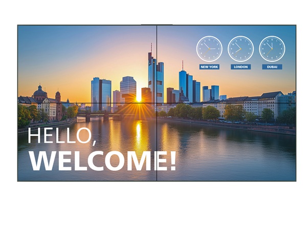 液晶ディスプレイ（サイネージ） 55型/1920×1080/DVI-D、HDMI、D-sub、DisplayPort/ブラック/スピーカー：あり/ビデオウォール専用