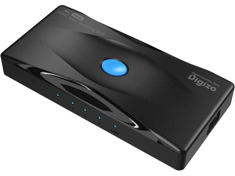 4K60p HDR対応4ポートHDMI切換器