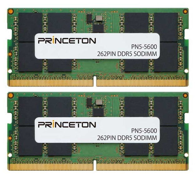 32GB（16GB 2枚組） DDR5-5600 262PIN SODIMM