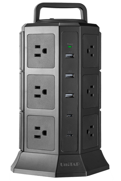 タワー型PD65W対応OAタップ