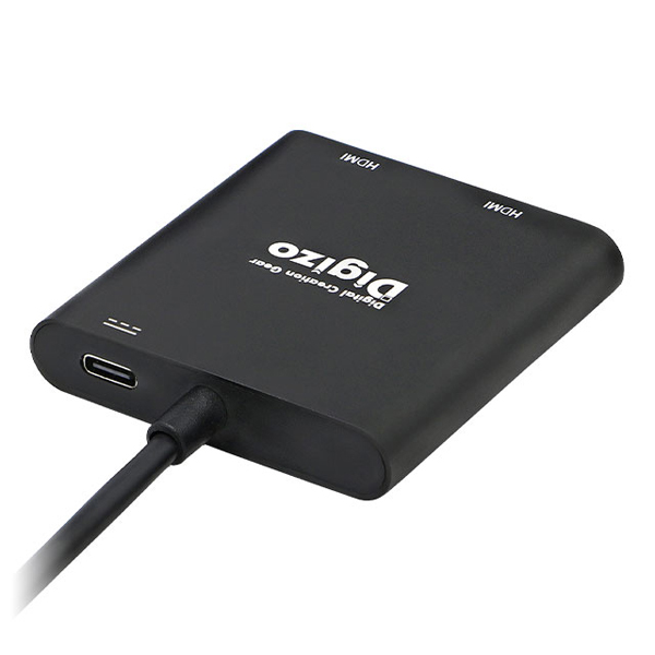 HDMI 4K×2ポート出力可能 Type-C変換アダプター