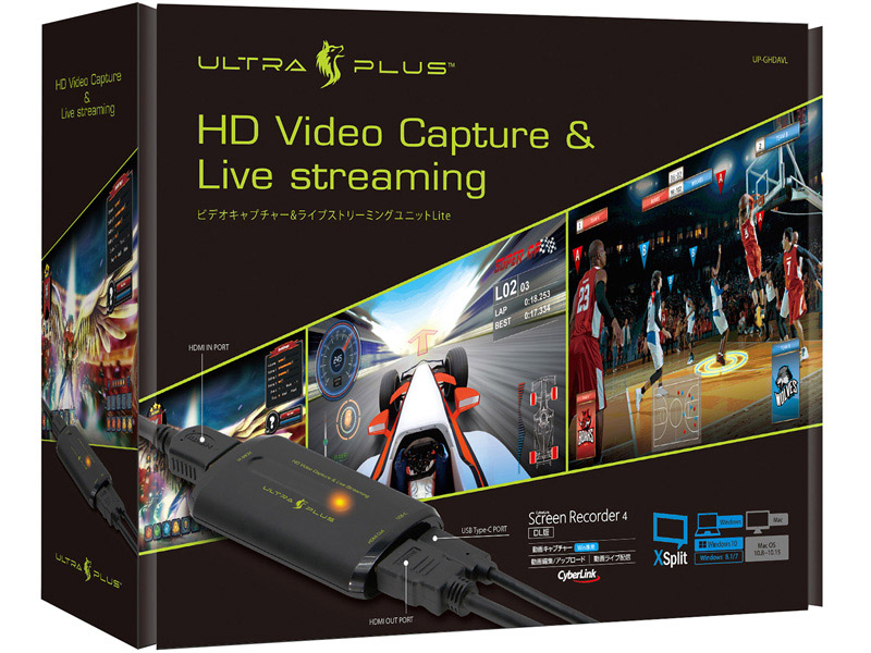 HDMIビデオキャプチャー+ライブストリーミングユニットLite