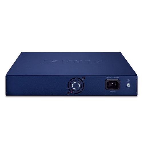 16ポート100TX 802.3at PoE + 2ポート1000T + 1ポート共用1000X SFP デスクトップスイッチ(185W)