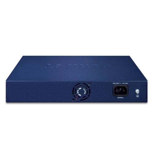 24ポート100TX 802.3at PoE + 2ポート1000T + 1ポート共用1000X SFP デスクトップスイッチ(185W)