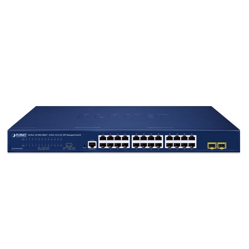24ポート 10/100/1000T + 2ポート 1G/2.5G SFP マネージドイーサネットスイッチ